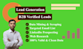 do expert b2b lead generation, web research, and data entry