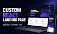 design and develop a responsive react landing page