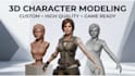 model 3d game ready character cartoon character 3d animation unreal engine