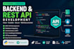 build a python fastapi rest API and backend