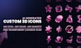 design 3d icons for your project using ai