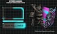 design a premium cyber samurai twitch stream overlay