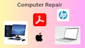 install any software, fix, repair windows computers, and laptops remotely