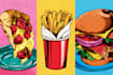 make a food pop art illustration