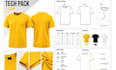create t shirt tech pack, apparel tech pack and clothing tech pack design