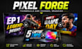 design youtube thumbnails and gaming channel branding