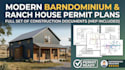 create adu timber frame, ranch house permit plan with mep drawing