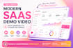 create animated explainer video, saas demo video with UI and screen recording
