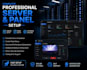 complete professional server and panel setup, stream setup