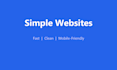 simple one page website builder