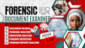 forensic document examination, forged or real signature, handwriting analysis