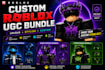 create roblox ugc bundle for your avatar, game brand