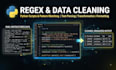 write regex patterns and data cleaning scripts in python