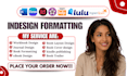 adobe indesign book formatting interior book design typesetting workbook design