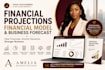 do financial analysis, projections and financial model