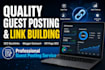 build quality backlinks with guest posting and link building