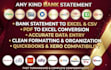convert bank statement into financial statement