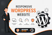 design or develop a responsive wordpress website with SEO