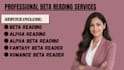 beta read critique, romance beta reader, beta reader fantasy, alpha beta reader
