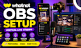 setup whatnot vertical obs stream with camera, audio, overlays and alerts