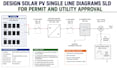 design solar pv single line diagram sld for permit  utility