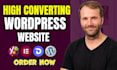 design and develop wordpress divi website with divi theme and divi builder