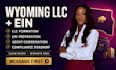form wyoming llc and prepare ein application document for non us founders
