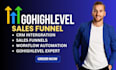 build gohighlevel website go high level funnel builder go highlevel landing page