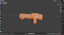 model 3d low poly game weapon stylized combat gear simulator game asset blender