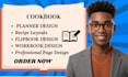 design cookbook, canva workbook, planner and flipbook, canva expert