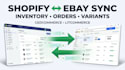 setup shopify ebay sync inventory orders variants cedcommerce litcommerce