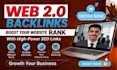 complete 70 high quality web 2 0 backlinks