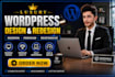 design or redesign a luxury business wordpress website