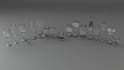 create realistic 3d glassware and beverage props