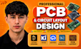 do pcb layout design, schematic, multilayer pcb layout, iot, esp32 and arduino