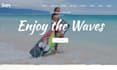 design wix surf school website surfing lessons surf coaching website