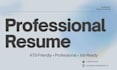 write a professional ats friendly resume