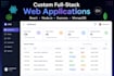 build a custom full stack web application