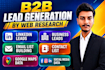 do b2b lead generation by web research