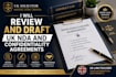 review and draft nda and confidentiality agreements