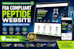 build fda compliant peptide website, research peptide store
