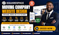 build moving company website squarespace website