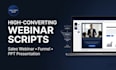 write a high converting sales webinar, webinar funnel and PPT presentation