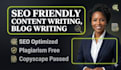write SEO blog articles for adsense approval website