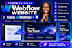 develop , copy, clone, duplicate website to webflow or figma to webflow