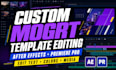 edit custom after effects templates, premiere pro templates, create mogrt files