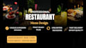 design a professional restaurant menu