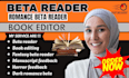 beta read psychology thriller, contemporary romance beta reader,