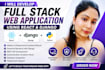 develop a full stack web application using react and django