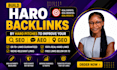 do haro pitch outreach for white hat dr50 backlinks